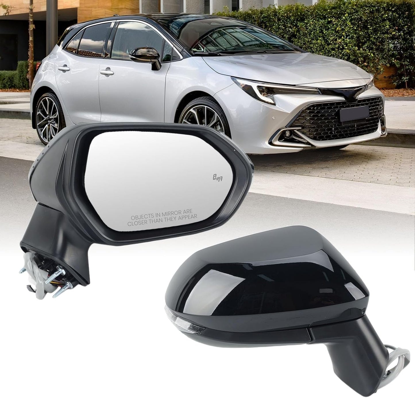 Espejo lateral plegable manual Toyota Corolla con señal