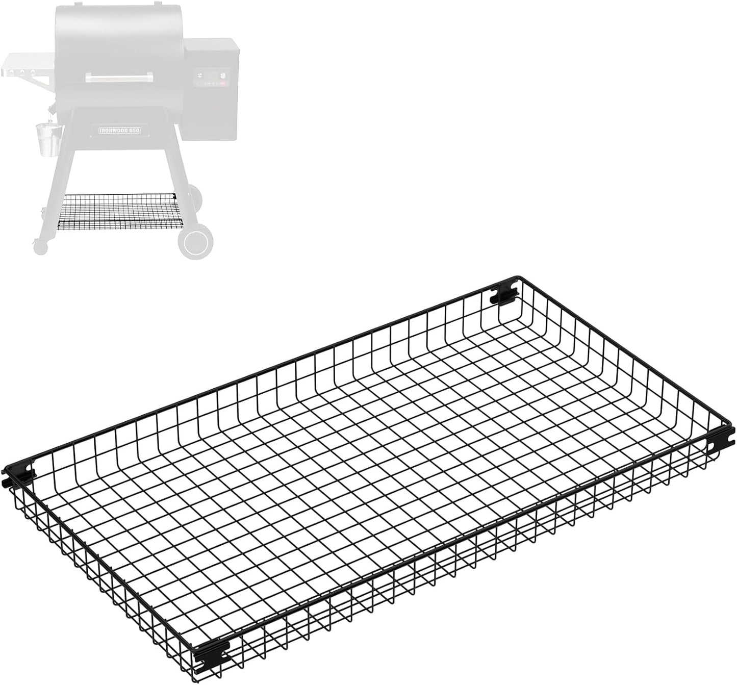 Estante almacenamiento parrilla pellets Traeger Ironwood