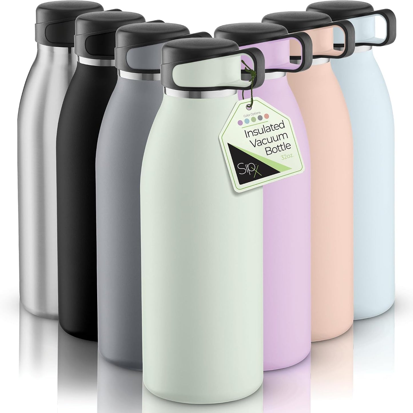 Botella agua acero inox 32oz triple aislamiento verde