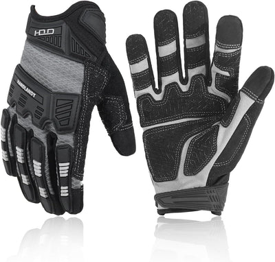 Guantes trabajo tactil para hombre con puños reforzados