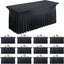 12 Manteles Elastano Negro 6ft Mesas Rectangulares