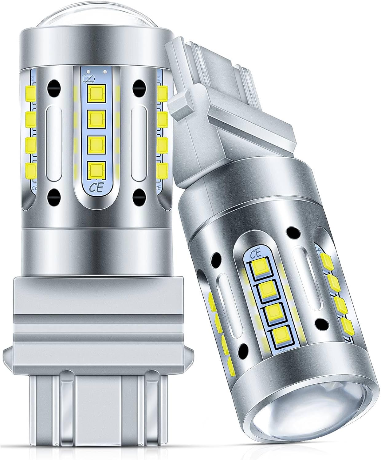 Bombilla LED marcha atrás 6000K blanca 600% brillante paquete 2