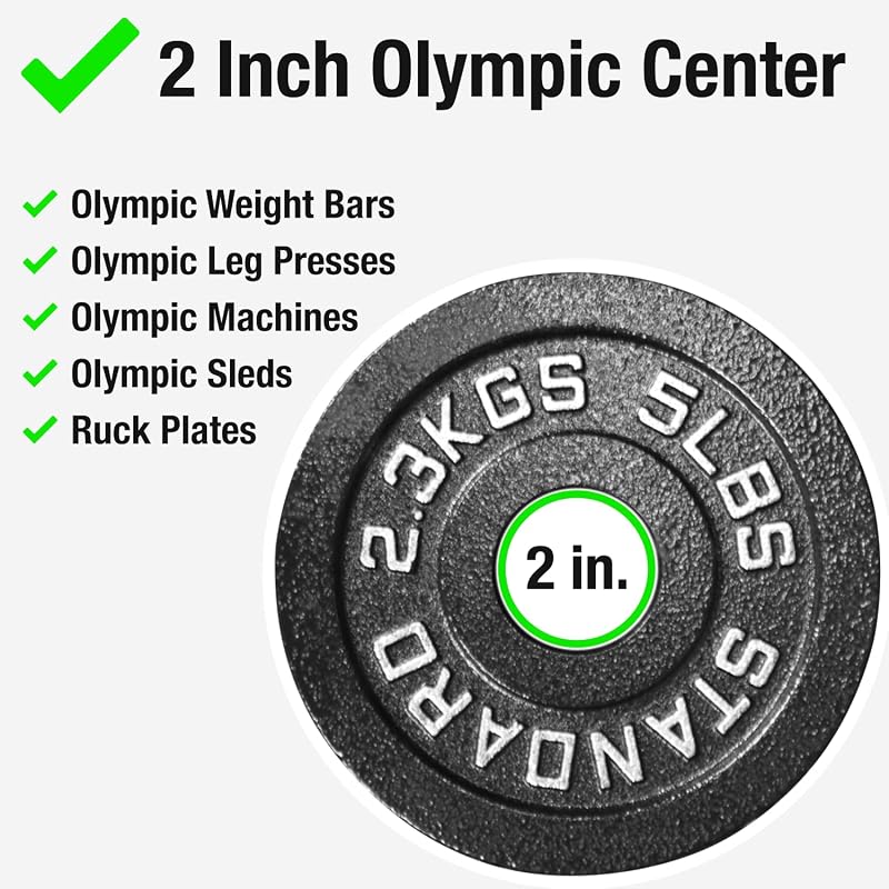 Set placas olímpicas acero 155lb pares 35 25 10 5 2.5lb