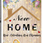 Bandera jardín bienvenida a casa dulce hogar