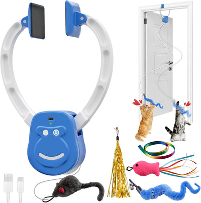 Juguete interactivo automático para gatos recargable colgante