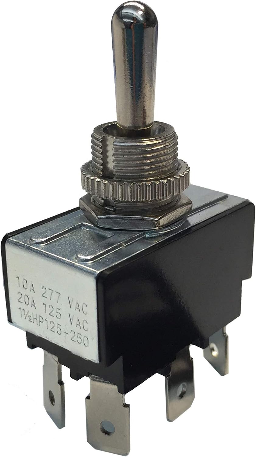 Interruptor palanca eléctrico DPDT 10A 125V AC terminal anillo