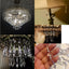 20 Pzas Prismas Cristal Octogan para Lámpara Decoración