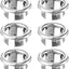 6 Anillos Desbordamiento Fregadero Universal Tapa Plateada