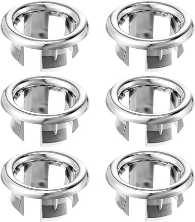 6 Anillos Desbordamiento Fregadero Universal Tapa Plateada