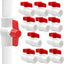 Válvula bola PVC 1/2pulg conexiones deslizantes piscina