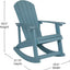Silla mecedora Adirondack resina 2 Pzas color mar