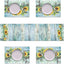 Set 6 Caminos Mesa y Manteles Rústicos Girasol 70pulg