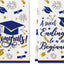 Set 2 Toallas Graduación Texto Congrats 18x26pulg