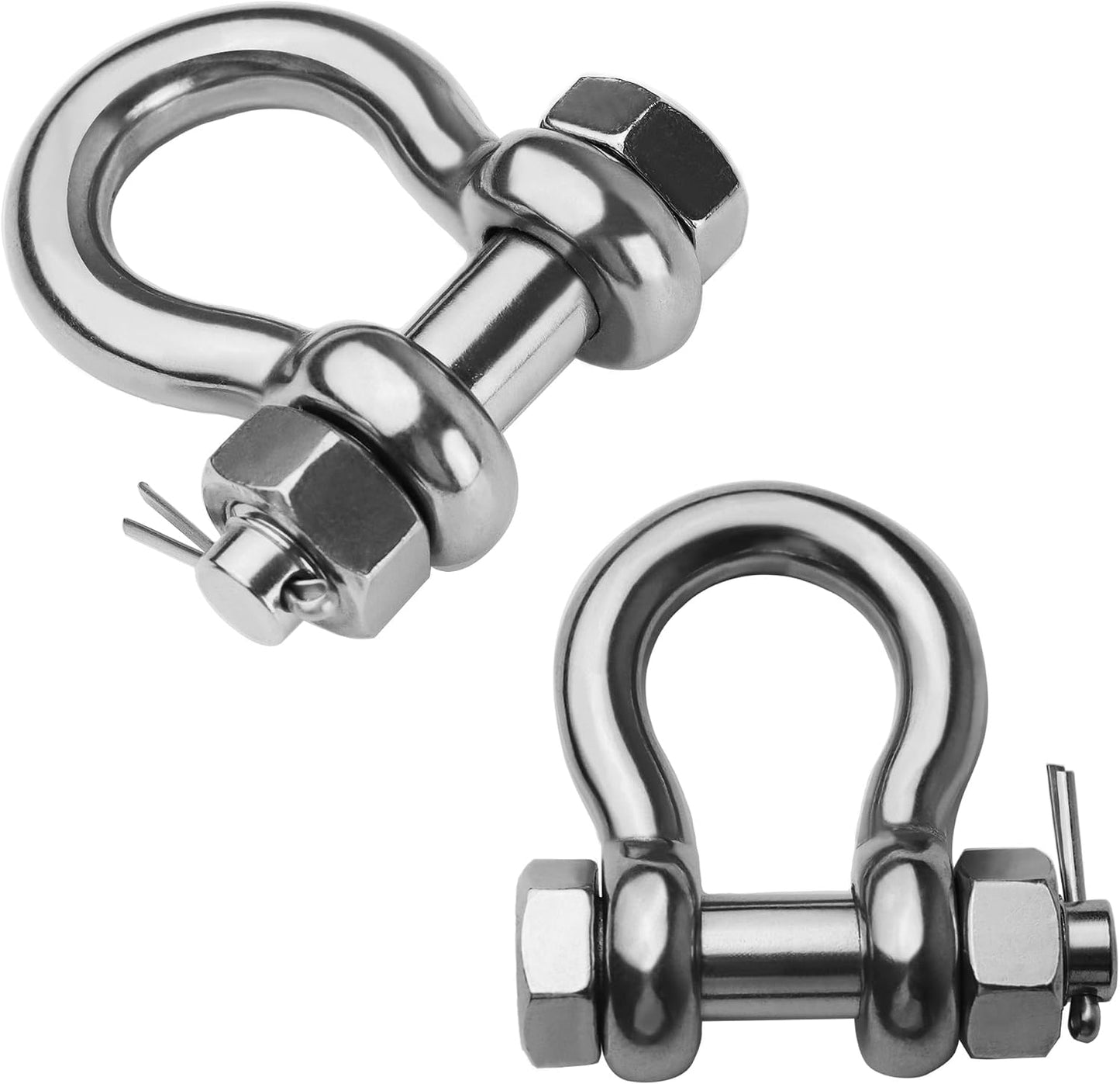 Grilletes anillo acero inox 1/4 5/16 3/8 1/2 grado marino