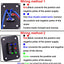 Interruptor 12V 10A 6pines 3posiciones control motor