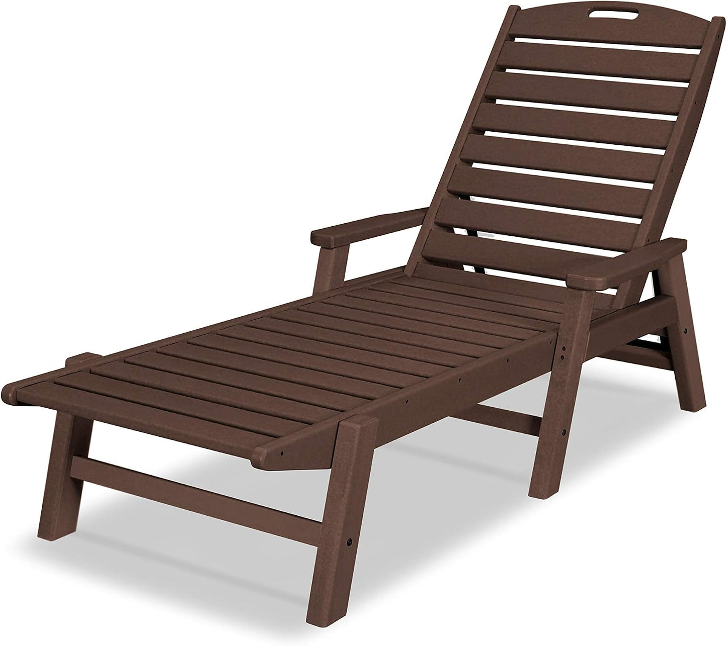 Sillón náutico con brazos caoba NCC2280MA