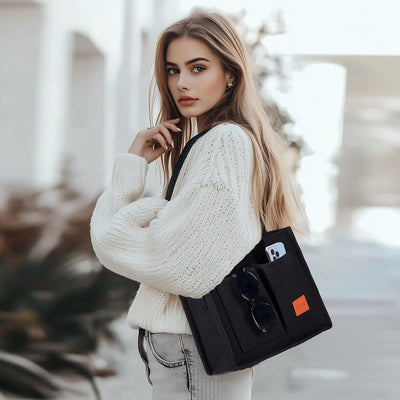 Bolso Canvas Crossbody Grande para Mujer con Laptop