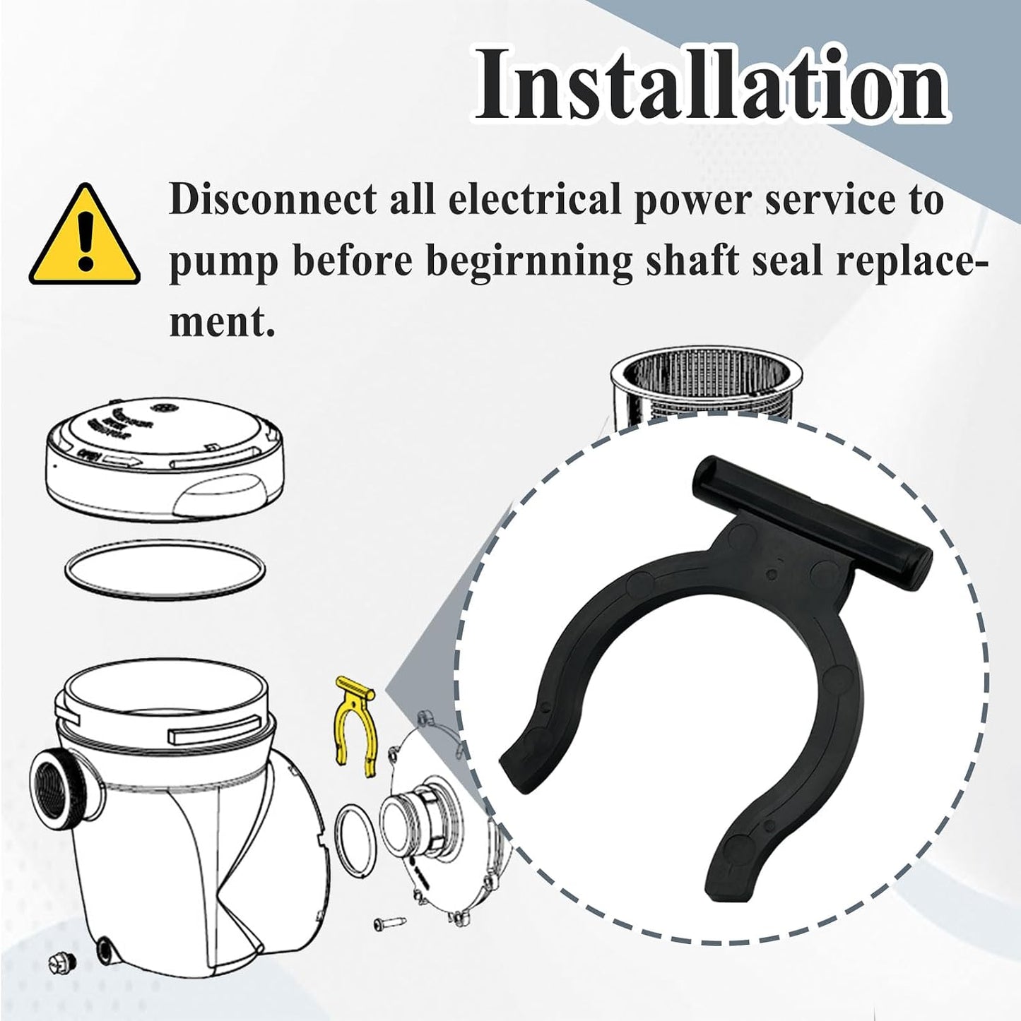 Retenedor cesta colador con clip C para bomba SP1591