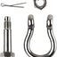 Grillete anclaje barco 1/4-1/2 pulg acero inox 316 grado marino