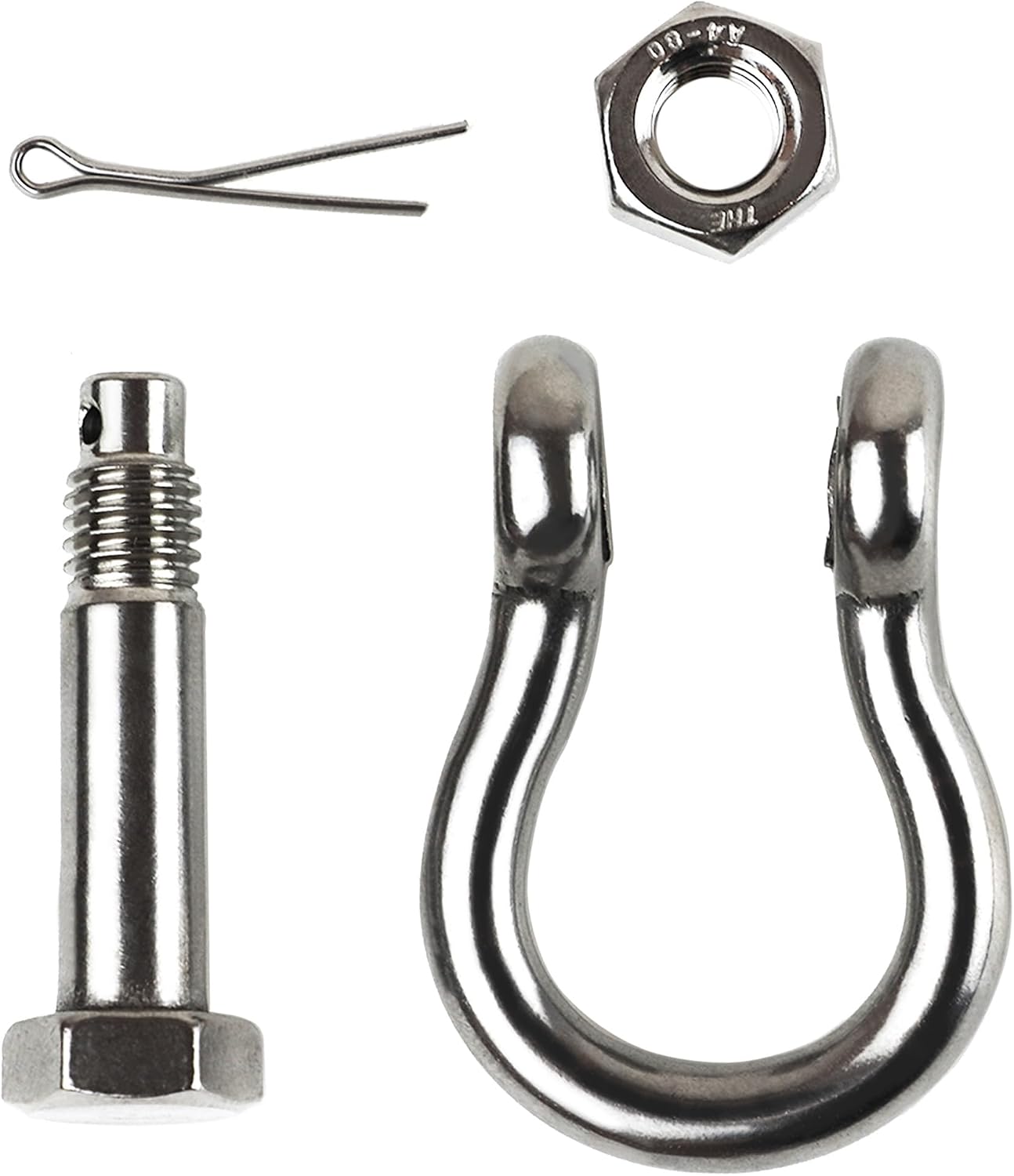 Grillete anclaje barco 1/4-1/2 pulg acero inox 316 grado marino