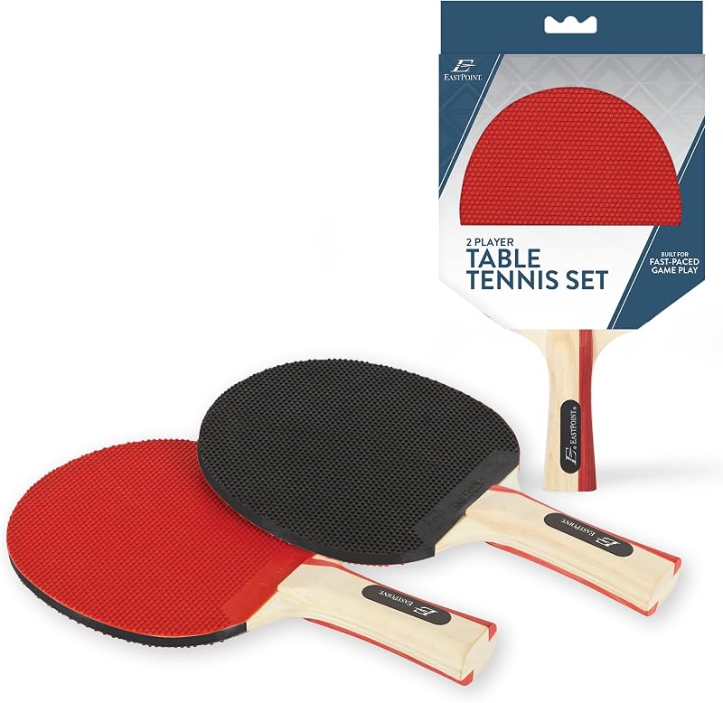 Set Pala Ping Pong 2 o 4 Jugadores con Pelotas y Caja