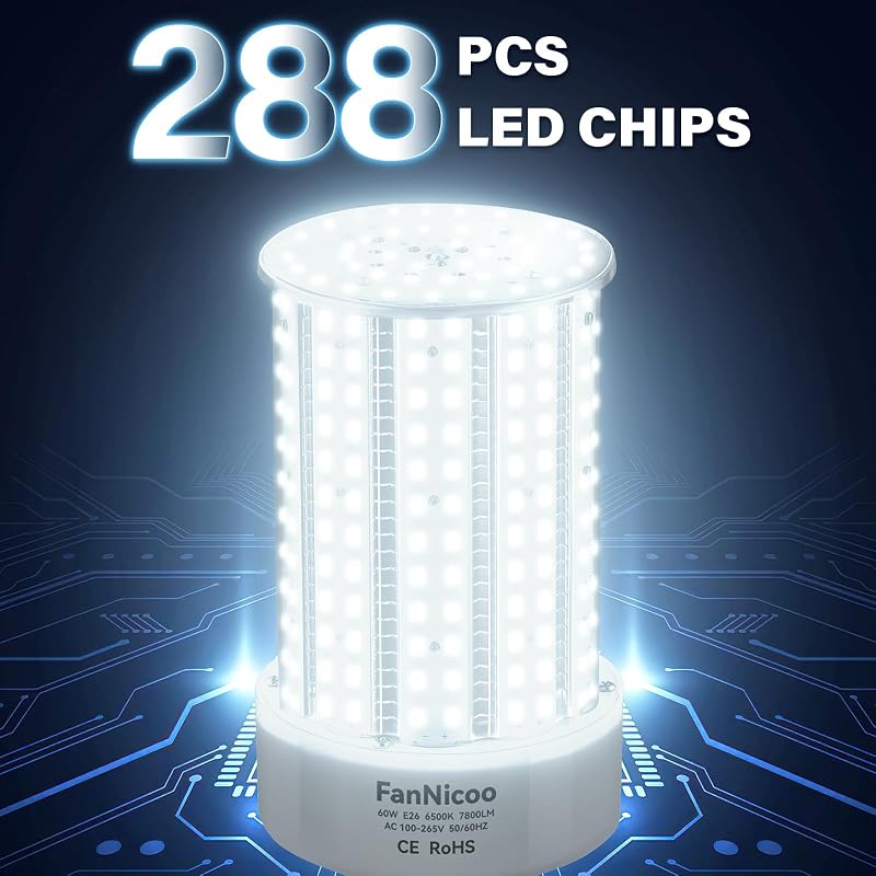 2 Bombillas LED E26/E39 Luz Diurna Blanco