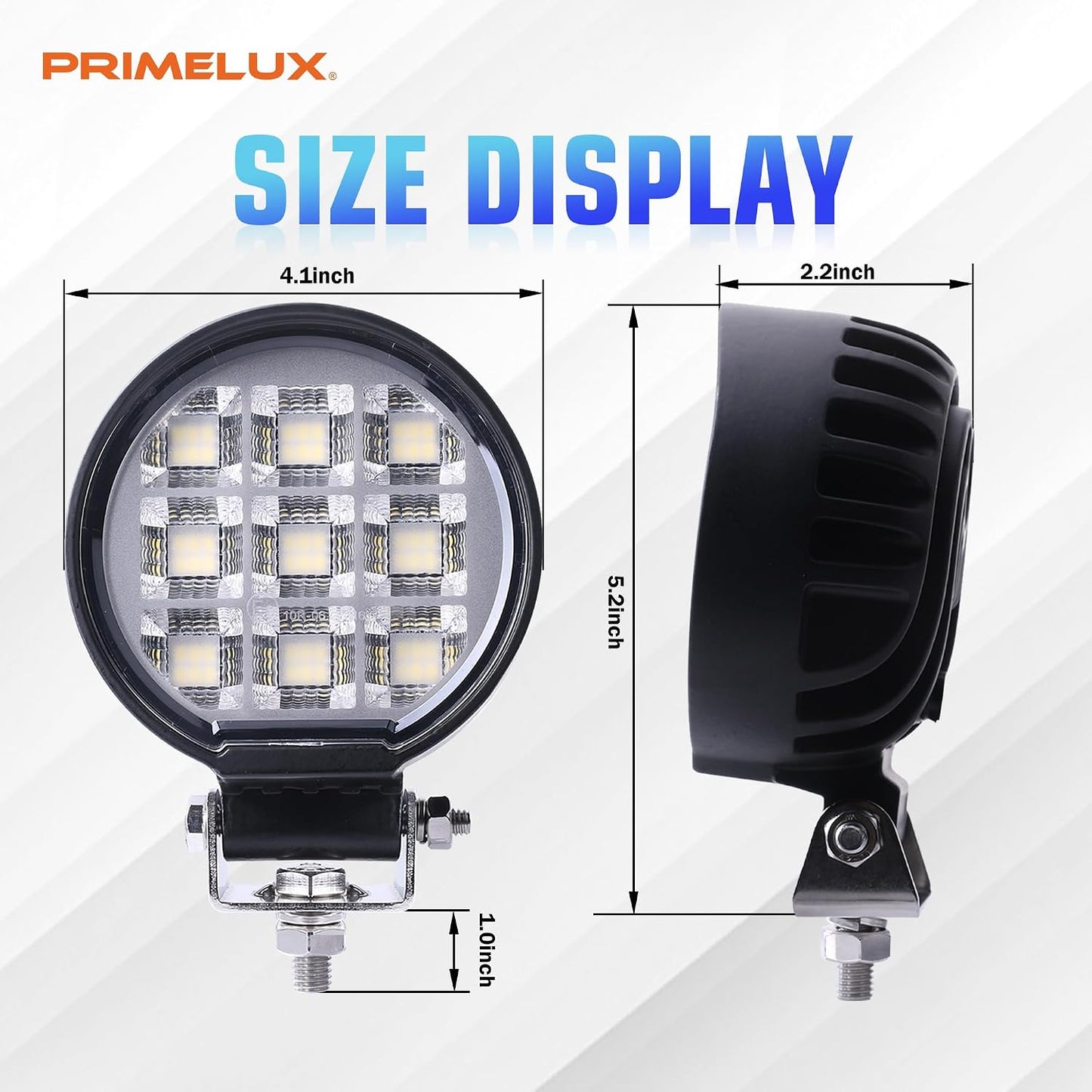 Luces LED tractor 4.1pulg 12/24V IP67 camión