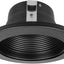 Bafle empotrable negro 4pulg para MR16
