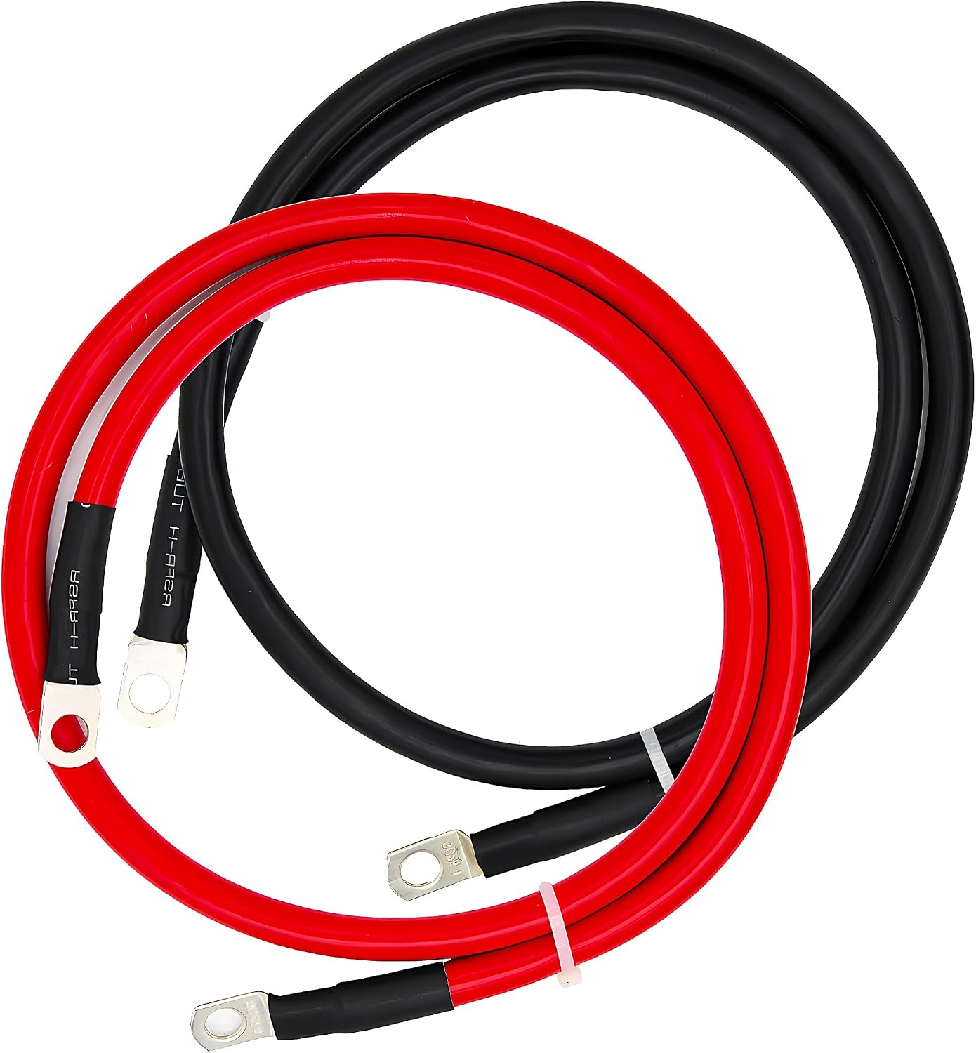 Cable batería 4 AWG 3 pies terminales anillo 5/16