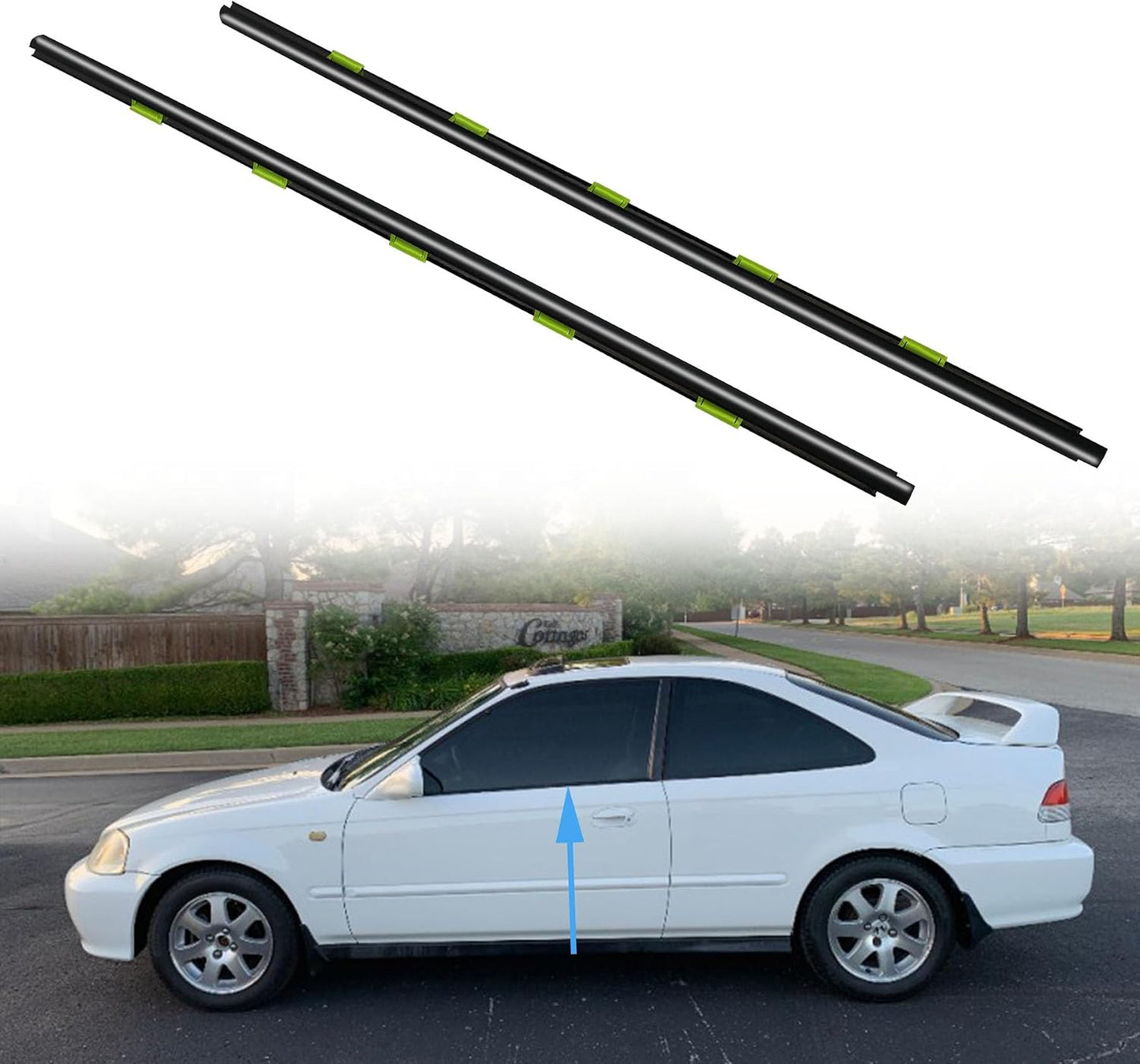 Cinta sellado puerta conductor pasajero Honda Civic EK 96-00
