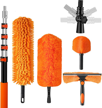 Kit plumero techo alto poste 5-12ft con limpiador aspas