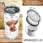 Vaso térmico acero inox 20oz regalo vaca para mujer