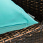 2 Fundas Cojín Cuadradas Impermeables 24x24pulg Verde Claro