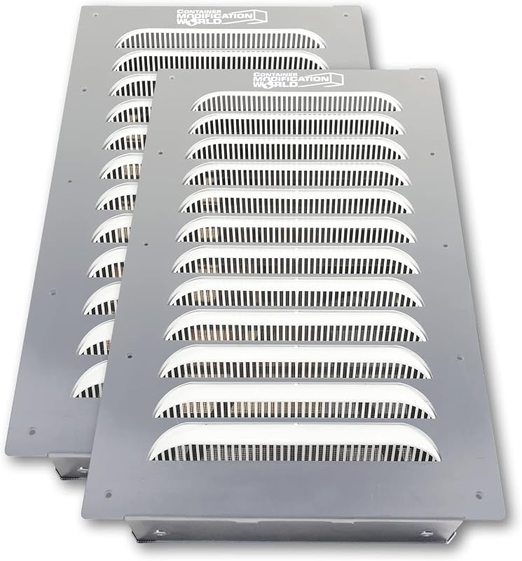 Rejilla ventilación pared dos aguas acero corrugado