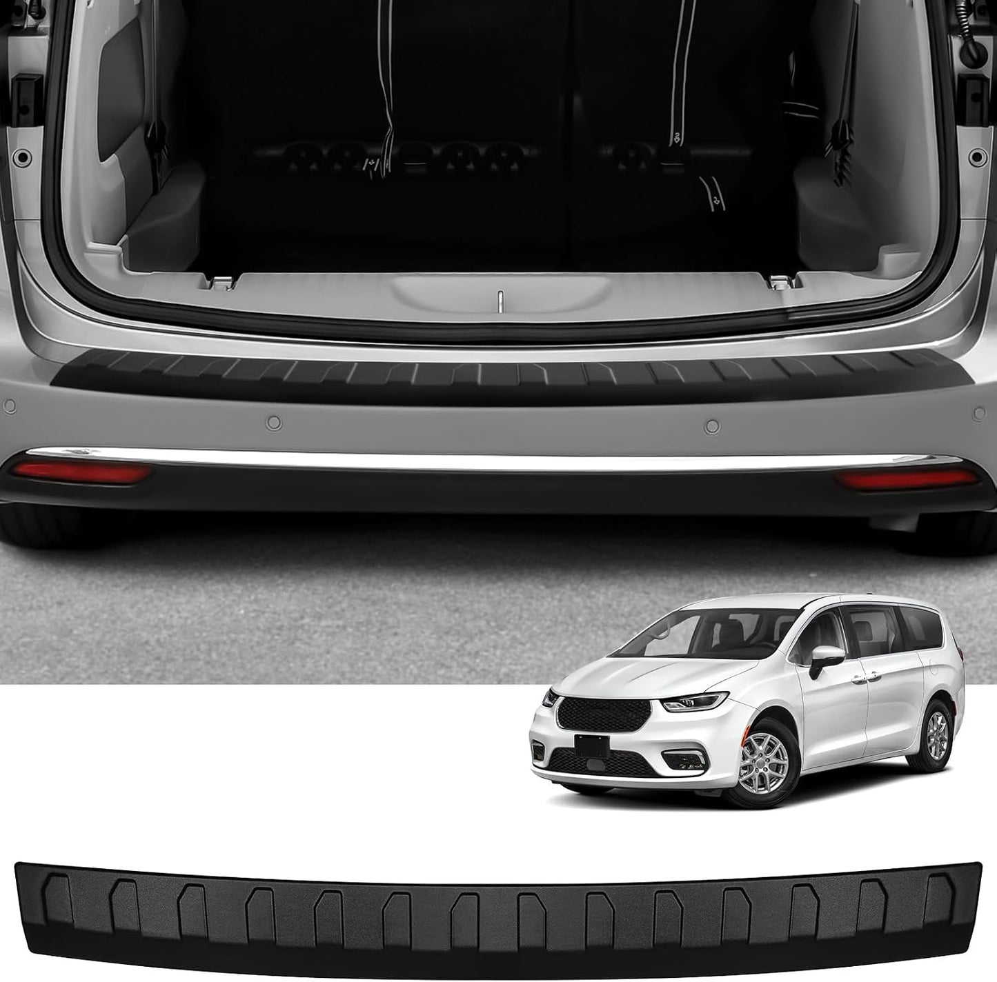Protector parachoques Chrysler Pacifica 17-26 negro mate