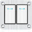 Panel interruptor basculante aluminio 12/24V 3 pines