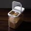 Dispensador arroz 12L con cuchara medidora hermético libre BPA