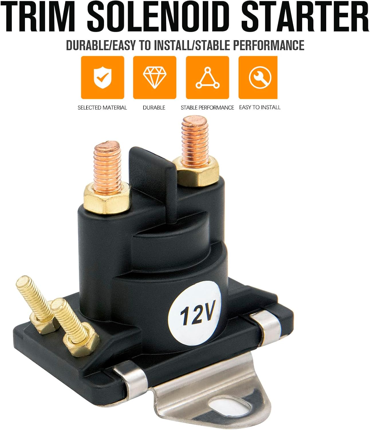 Solenoide starter 12V Mercury Mariner 2 Pzas