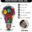 Set 2 Bombillas LED Vidrio Manchado E26 A60 Multicolor