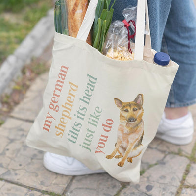 Bolsas lona para mamá de perro reutilizables regalo perros