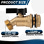 Kit espita barril lluvia grifo latón 3/4pulg conector