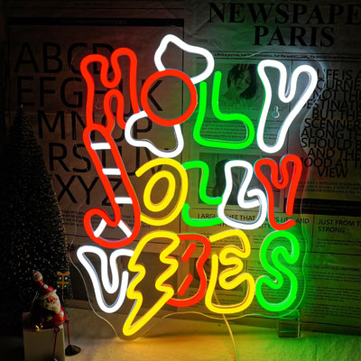 Letrero neón LED USB para decorar pared fiesta Navidad