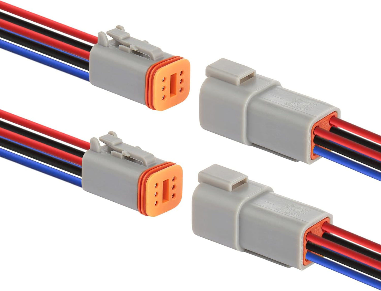 Conector eléctrico automotriz DT 6 pines impermeable macho hembra