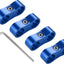 Abrazadera manguera aluminio 4PCS azul 6AN
