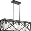 Candelabro negro 4 luces para comedor 30.4pulg
