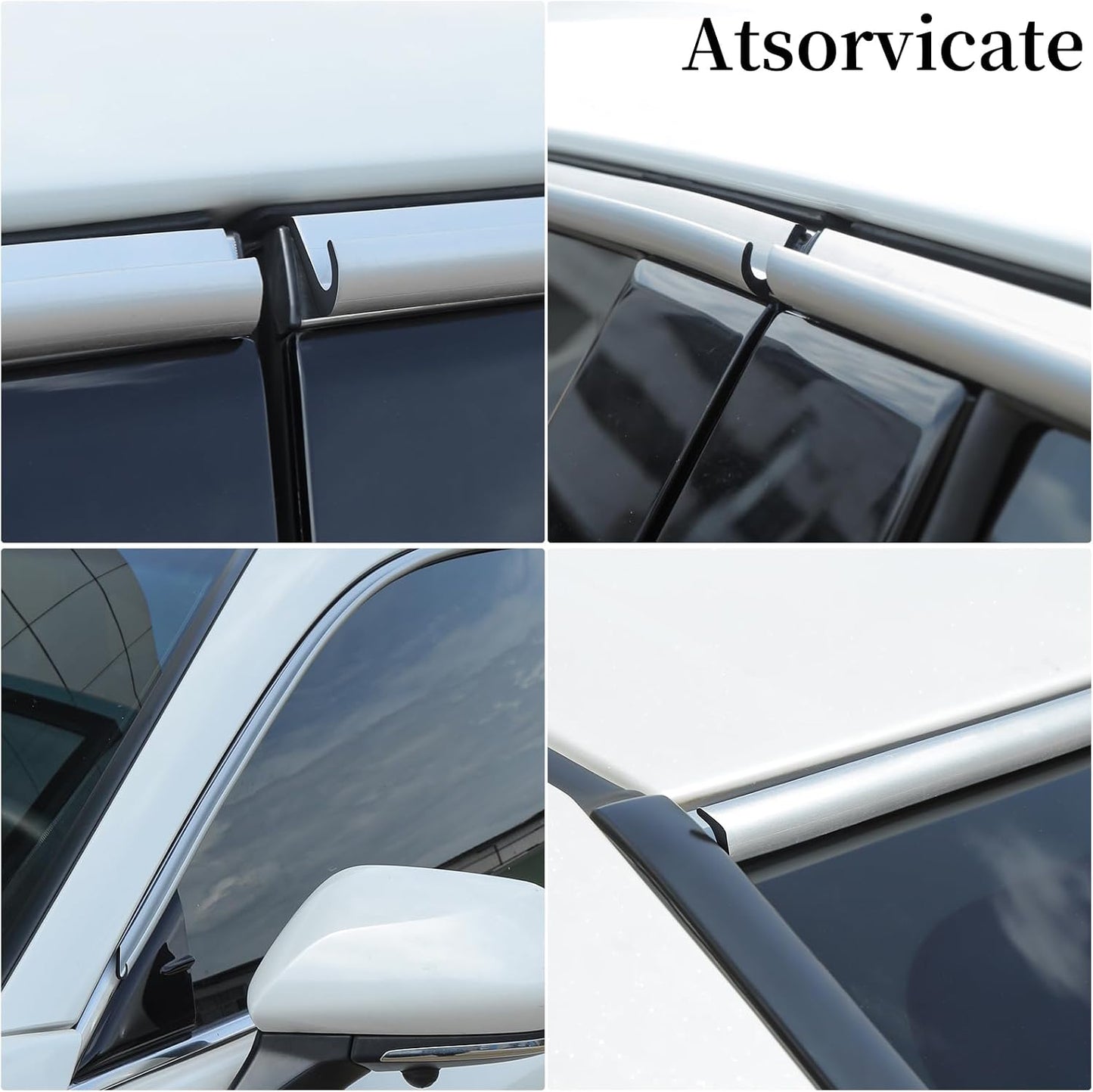 Riel guía goteo automóvil deflector lluvia gel silicona