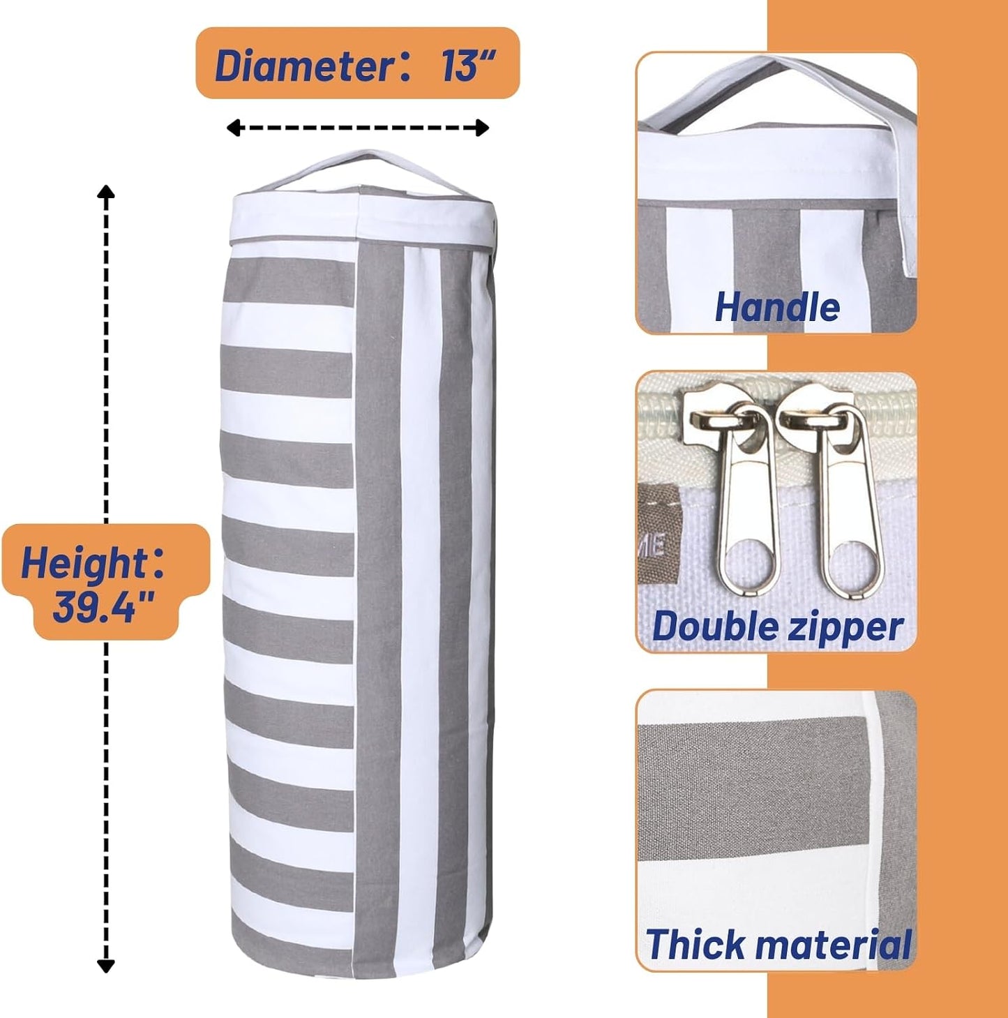 Funda puf almacenamiento juguetes niños multiusos