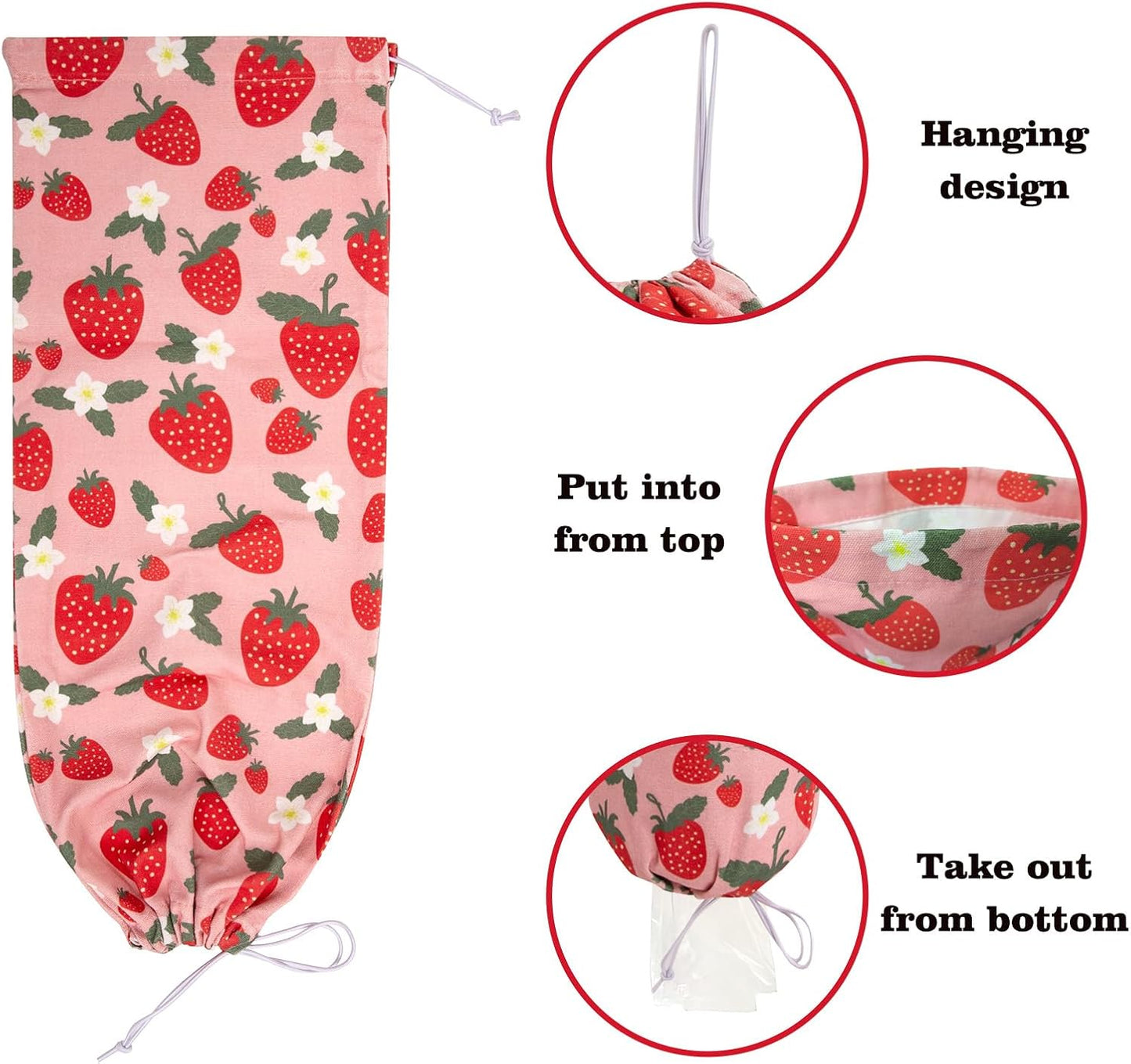 Soporte dispensador bolsas plástico hogar granja