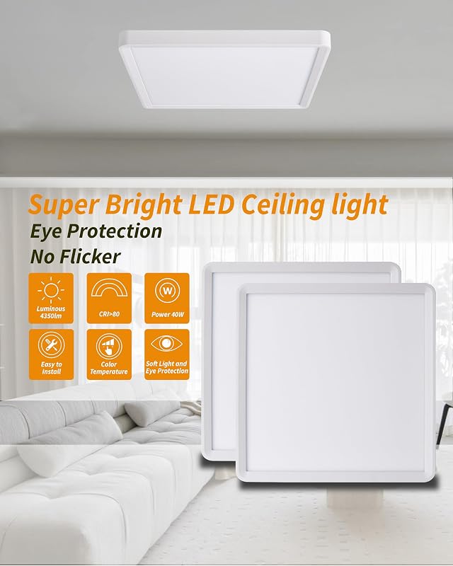 Lámpara techo LED cuadrada 20" 3000-6000K