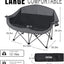 Silla doble plegable camping 2 personas 600lb con portavasos